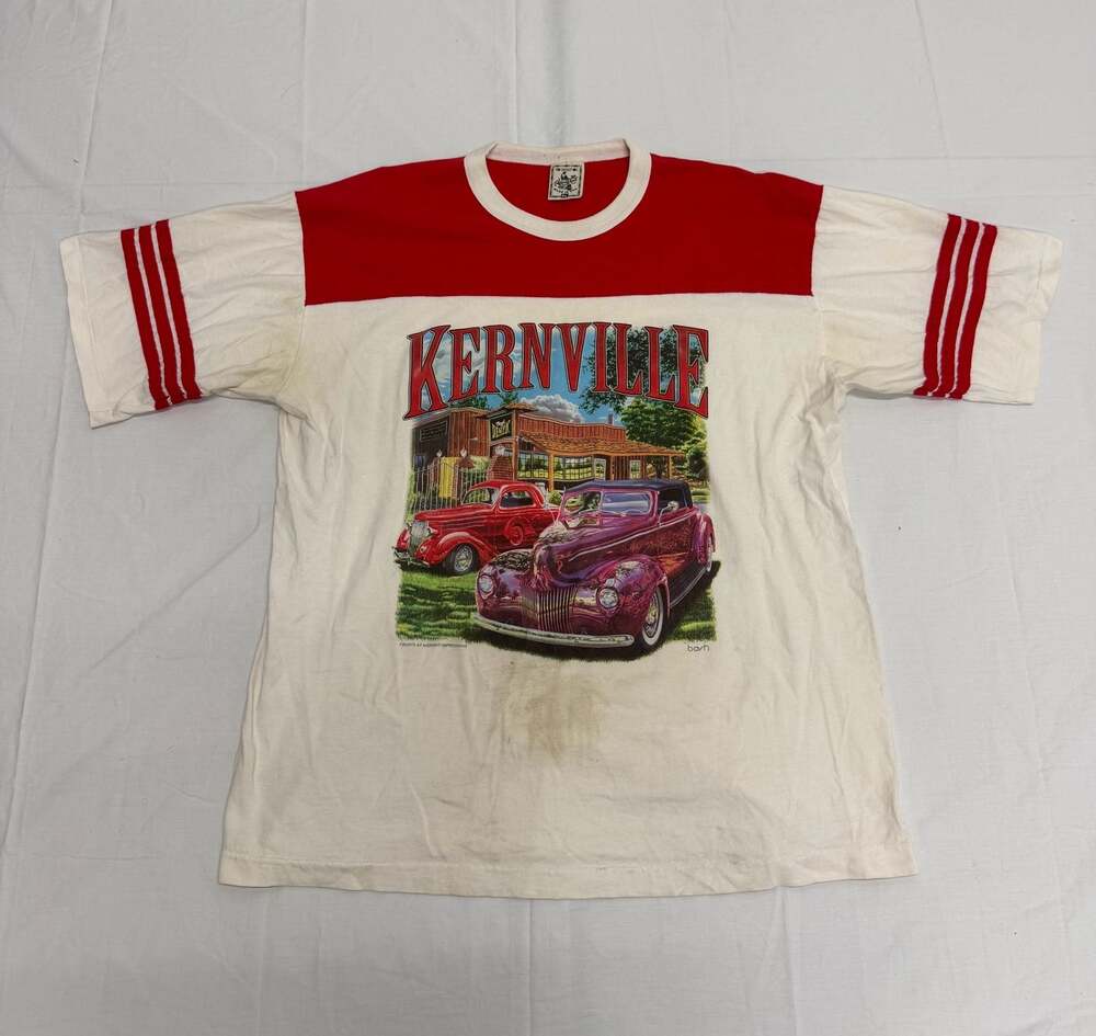 Vintage 90s Kernville Diner Graphic Ringer T-Shirt Size XL